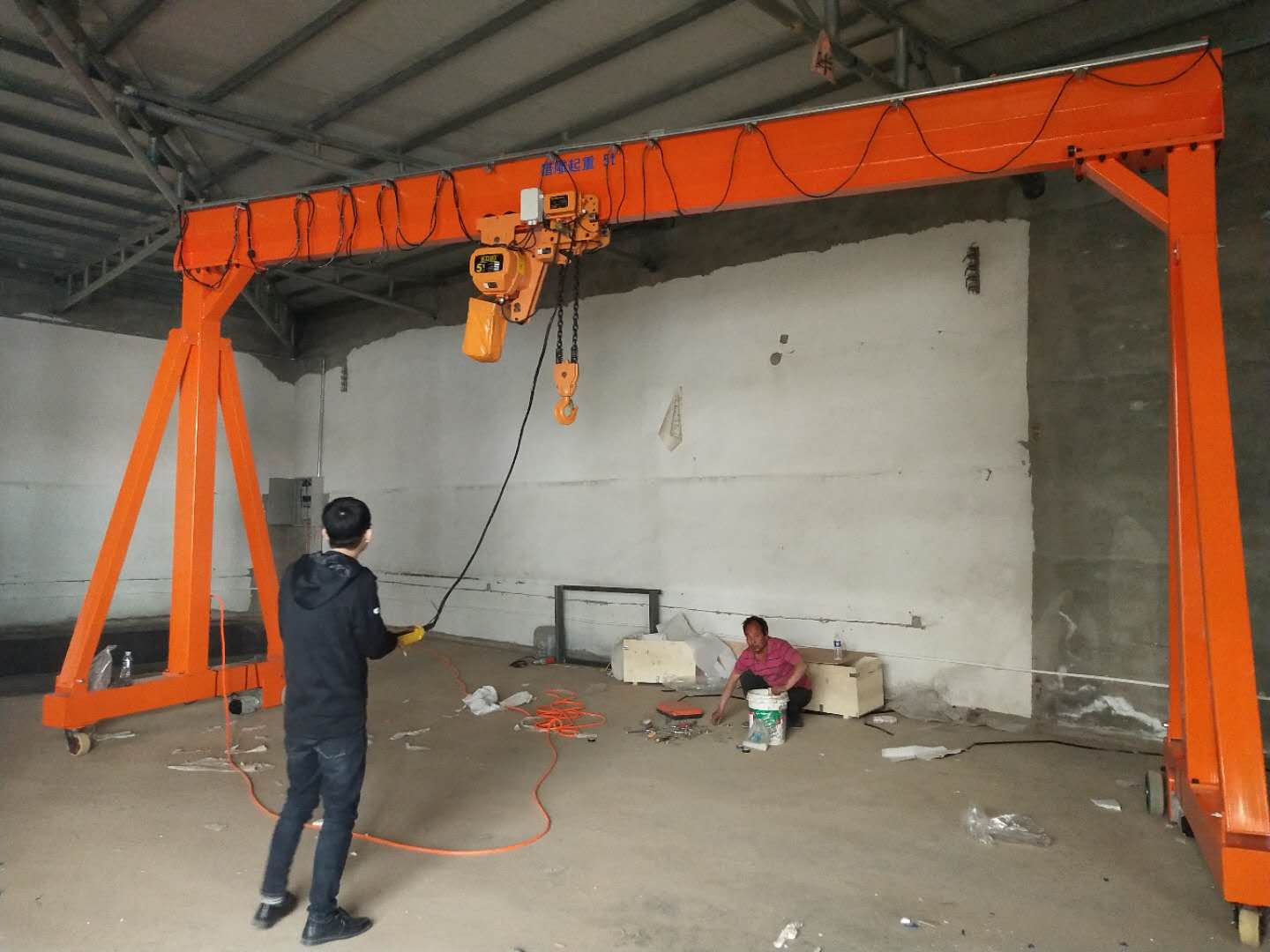 龍門吊施工實(shí)拍